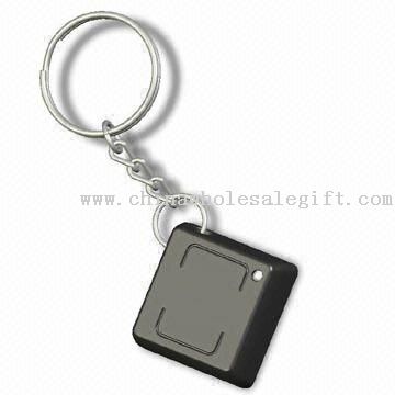 Inventor chave quadrada Key Finder com luz de LED piscando e chaveiro