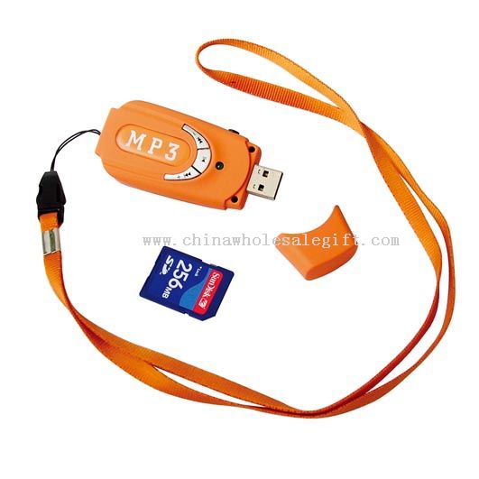 MP3 player with lanyard