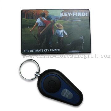 Ultimate Key Finder, format carte de crédit émetteur avec bip d''alarme et de lampe de poche