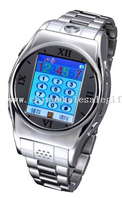 THE STAINLESS STEEL CASE AND BAND MOBILE WATCH
