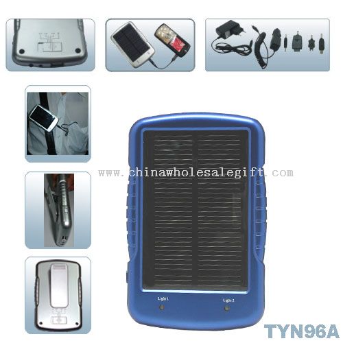 Solar charger with clip