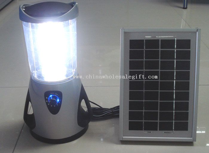 Camping lantern with or without solar panel