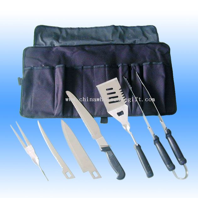 built-up Stainless Steel Barbecue Tool Set