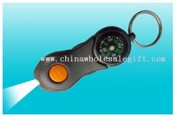 LED keychain with compass images