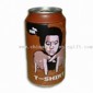 Mens 100% Cotton Compressed T-shirt in Metal Cola Can Shape small picture