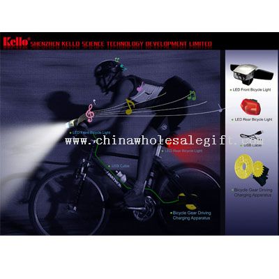 Auto-alimentare fata biciclete Radio lumina