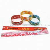 Flexible Button Wristbands with Reusable Snaps, Available in Various Colors images