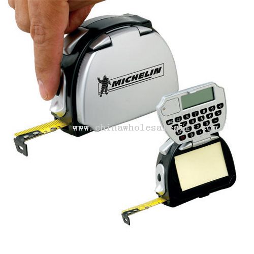 Promotional 4-in-1 Tape Measure/Pad/Calculator/Light