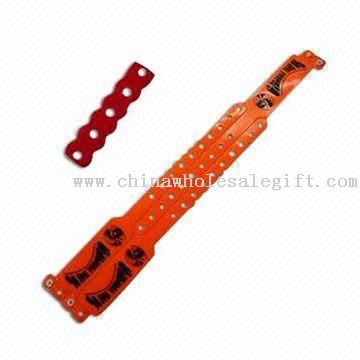 WRIST BAND SERIES-4 Bracelet with Unrepeatable Snap Button Design and Made of PVC or TPU