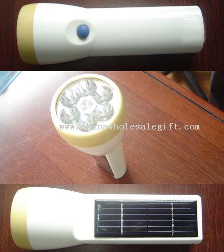 Latarka na baterie słoneczne z tworzyw sztucznych