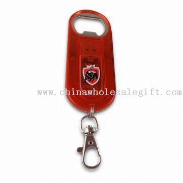 Bottle Opener USB Flash Drive with 64MB to 32GB Memory Capacity