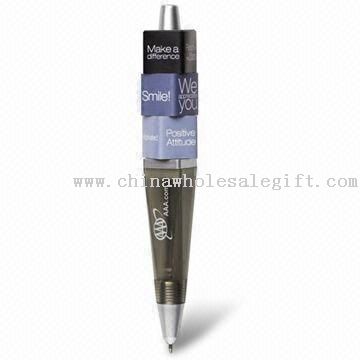 Cube Pen, Logo on Barrel and Retractable Function