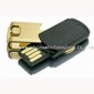 Swivel Cap USB Flash Drive with 64MB to 8GB Flash Memory and 10 Years Data Retention small picture