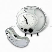 AM / FM Clock Radio dengan cahaya obor dan pesan pengingat fungsi images