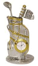 19th Hole Bag Shaped Clock