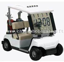 Replica cărucior de Golf - ceas de birou LCD