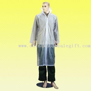 EVA Long Raincoat Made of Enviroment-Friendly Material