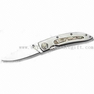 4.5-inch Stainless Steel Folding Knife with Length of 4.5-inch Closed and Liner Lock