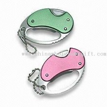Small Folding Knife Keychain with Stainless Steel Blade images