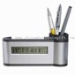 Calendrier et Nom-card Stand with Pen Holder Clock Time small picture