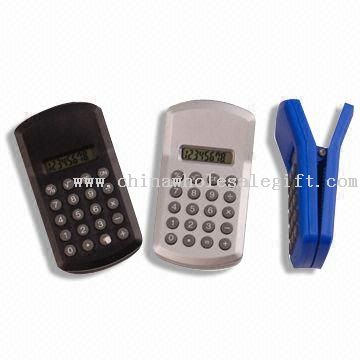 8 Digits Clip Calculators with Percentage/Square Root Function