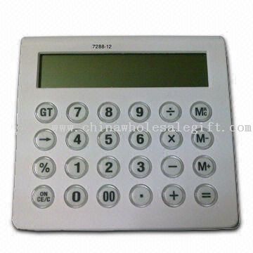 Calculadora de mesa com 12 dígitos e visor grande