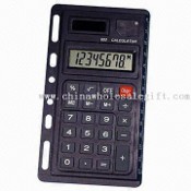 Huit chiffres Calculatrice de poche avec six trous à fixer sur Bloc-Notes images