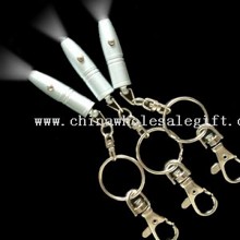 Bullet Shape Led Light Keychain images