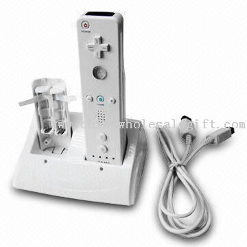 Pengisi baterai REMOTE Charger Kit untuk konsol Wii Game