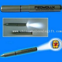 Metal LED projektion penna med ficklampa images