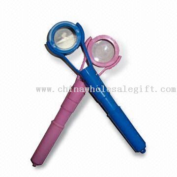 Pen with Magnifier, Made of Plastic