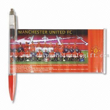 Plastic Banner Pen with Metal Parts