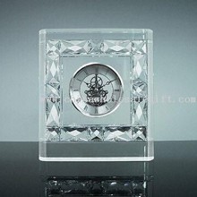 Crystal Clock, Made of Clear K9 Optical Glass images