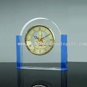 Orologio di cristallo, di cristallo chiaro e blu images