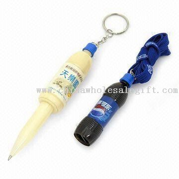 القلم عنق الزجاجة مع الحبل أو حلقة مفاتيح