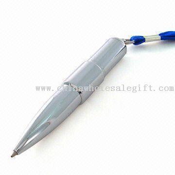 Metalowy długopis USB z linką, Logo druki są dostępne, idealny do promocji