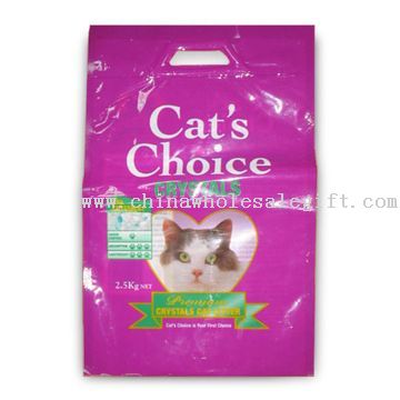 Pisică Litter sac cu cuier gaura şi excelentă de imprimare
