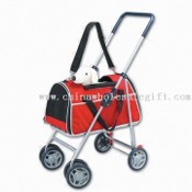 Pet Stroller with 360 Degrees Turning Wheels and Adjustable Shoulder Strap images