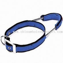 Hergestellt aus weichem Nylon mit integrierten Einziehbarer Leine Hundehalsband images