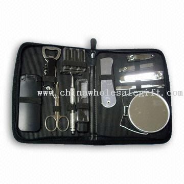 Necessaire Travel Kit, inclui 1pc podem abridor e 1pc pó Cleaner