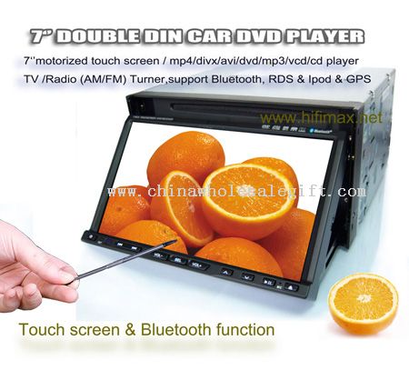 7 Dos-Din coche DVD con Blutooth + RDS + iPod + GPS