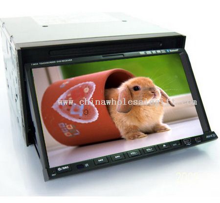 7 dua-Din DVD player w/Bluetooth RDS & IPOD, GPS & DVB-T built-in (TMC opsional)