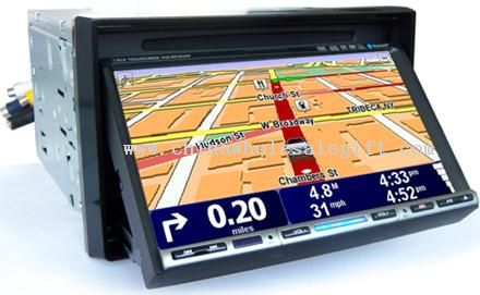 7 tommers dobbel Din Bil DVD GPS-navigasjonssystem