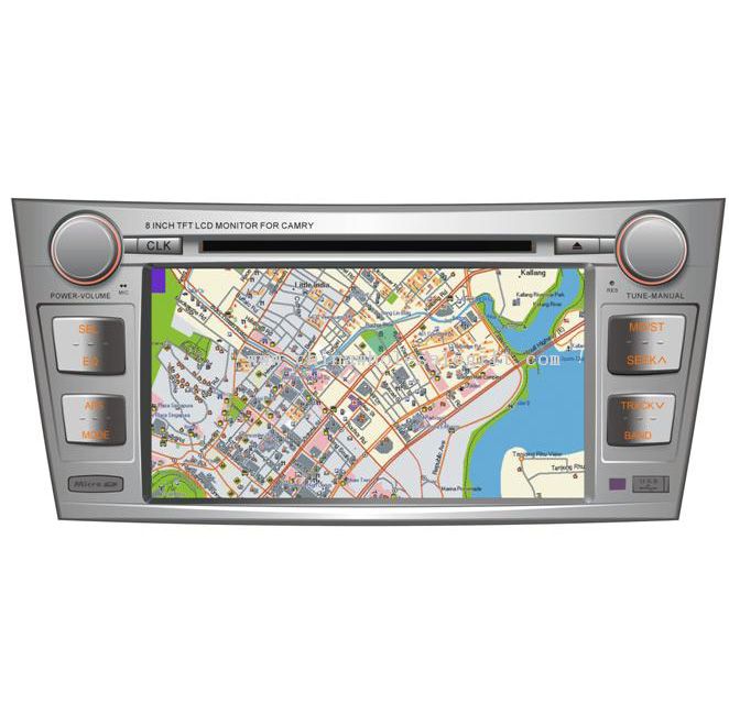 8Car DVD w/بلوتوث GPS ساخته شده، آی پاد، 3 D منو (تویوتا کمری)