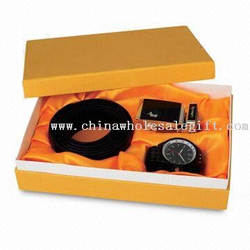 Gift Set, Includes Belt, Buckle and One Quartz Watch, Suitable for Men
