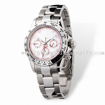 Sports Watch with Stainless Steel Case and Band, Automatic Mechanical Movemen