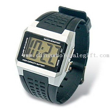 Impermeabile LCD promozionale Mens Watch
