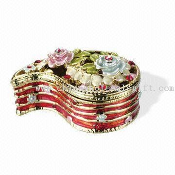 Caja de joyería/abalorio OEM listo, hecha de aleación de estaño