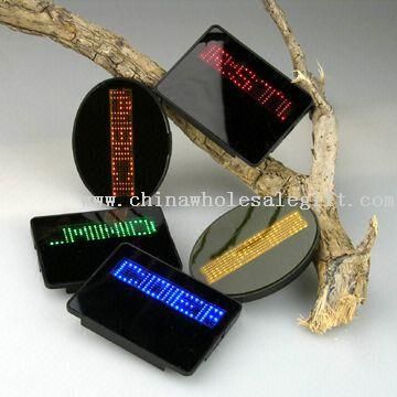LED Badge with Word Edition Function and Five Color Options