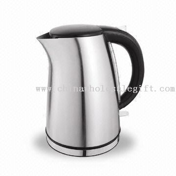 Electric Kettle with Transparent Water Level Gauge and Stainless Steel Body